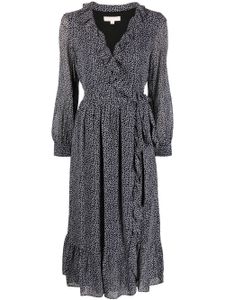 Michael Michael Kors robe ceinturée à volants - Noir