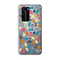 Kleurrijke katten: Huawei P40 Pro Transparant Hoesje