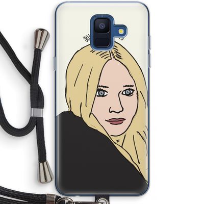 Ashley: Samsung Galaxy A6 (2018) Transparant Hoesje met koord