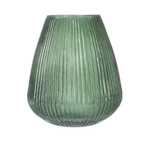 Excellent Houseware glazen vaas / bloemen vazen - groen - 25 x 37 cm Excellent Houseware glazen vaas / bloemen vazen - groen - 25 x 37 cm