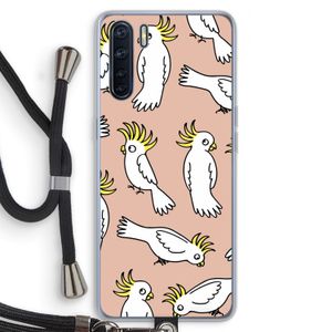 Papegaai: Oppo A91 Transparant Hoesje met koord