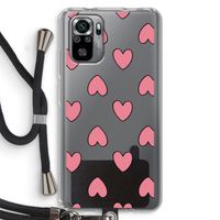 Ondersteboven verliefd: Xiaomi Redmi Note 10S Transparant Hoesje met koord