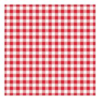 Servetten rood/wit geblokt - 30x st - papier - 33 x 33 cm - feestservetten