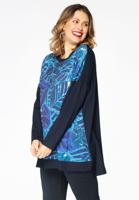 Yoek Shirt wijd | Blauw | Maat 38/40