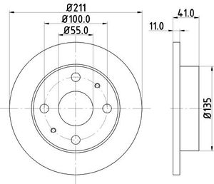 Remschijf 8DD355107291
