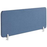 Beliani - WALLY - Bureauscherm - Blauw - 130 cm - Polyester