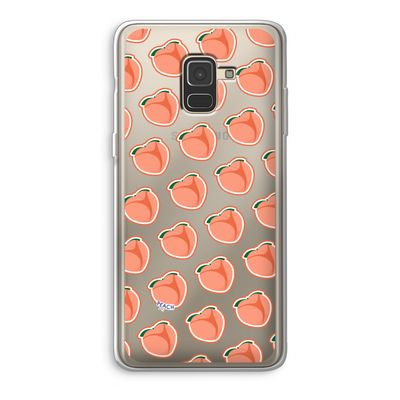 Just peachy: Samsung Galaxy A8 (2018) Transparant Hoesje