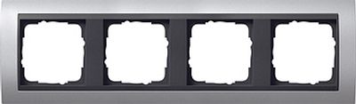 Gira Event Aluminium / Antraciet 4-voudig