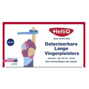 Heltiq Detect vingerpleister lang textiel 180 x 20mm