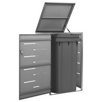 VidaXL Containerberging enkel 69x77,5x112,5 cm roestvrij staal VidaXL Containerberging enkel 69x77,5x112,5 cm roestvrij staal