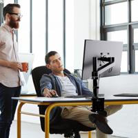 Ergotron NX Series NX MONITOR ARM BLACK flat panel bureau steun 86,4 cm (34") Zwart - thumbnail