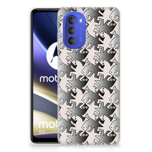 Motorola Moto G51 5G TPU Hoesje Salamander Grey