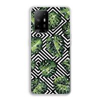 Geometrische jungle: Oppo A95 5G Transparant Hoesje