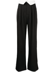 Reformation pantalon de tailleur à coupe droite - Noir