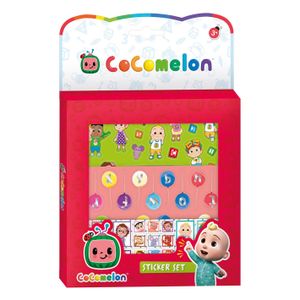 Cocomelon stickerset - 3 vellen en speelachtergrond - creatief speelgoed