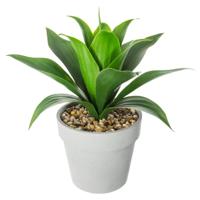 Atmosphera Aloe Vera kunstplant - in pot van cement - H34 cm