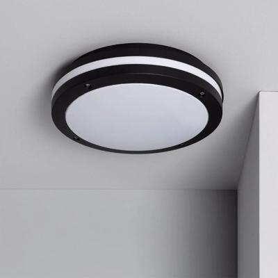Plafondlamp &apos;Nataly&apos; zwart modern rond E27 fitting 30 cm