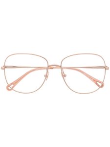 Chloé Eyewear lunettes de vue à monture oversize - Or