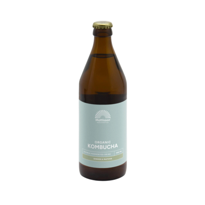 Mattisson Kombucha ginger & matcha (bio) 500 ml Mattisson Kombucha ginger & matcha (bio) 500 ml