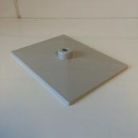 Voetplaat volledig kunststof grijs