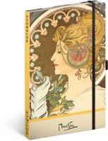 Alphonse Mucha Notitieboek A5 Feather Alphonse Mucha Notitieboek A5 Feather