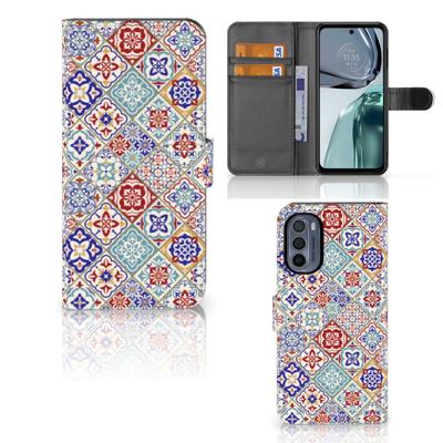 Motorola Moto G62 5G | Bookcase | Tiles Color
