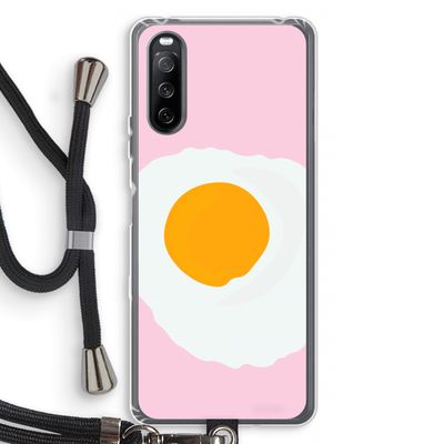 Sunny side up: Sony Sony Xperia 10 III Transparant Hoesje met koord