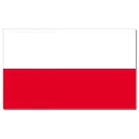 Vlag Polen 90 x 150 cm feestartikelen - thumbnail