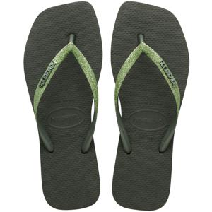 Havaianas Square glitter olive green Groen 