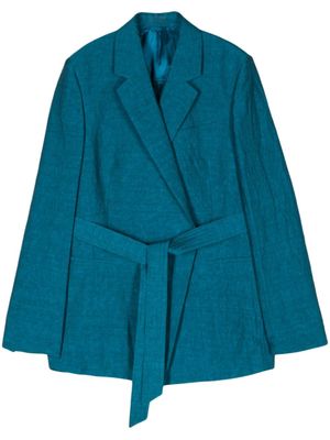 Christian Wijnants blazer Jengo à simple boutonnage - Bleu