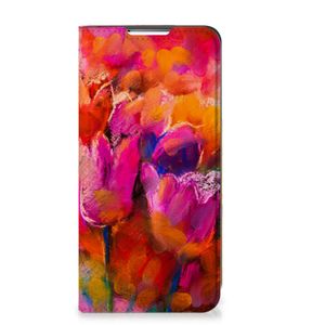 Bookcase Samsung Galaxy S22 Plus Tulips