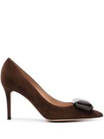 Gianvito Rossi escarpins Jaipur 85 mm en daim - Marron