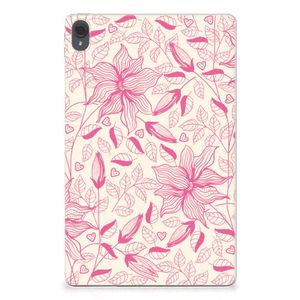 Lenovo Tab P11 | P11 Plus Siliconen Hoesje Pink Flowers