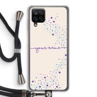 Sterren: Samsung Galaxy A12 Transparant Hoesje met koord