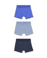 HEMA Kinderboxers effen - 3 stuks blauw (blauw)