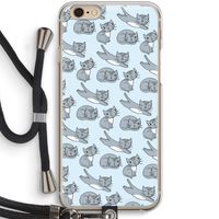 Poezen: iPhone 6 / 6S Transparant Hoesje met koord