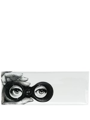 Fornasetti plateau imprimé 371mm - Blanc