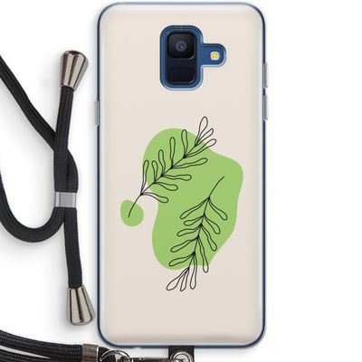 Beleaf in you: Samsung Galaxy A6 (2018) Transparant Hoesje met koord