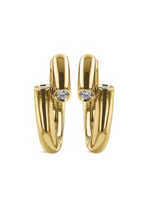 Pragnell créoles en or 18ct pavées de diamants