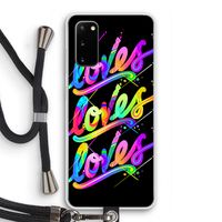 Loves: Samsung Galaxy S20 Transparant Hoesje met koord