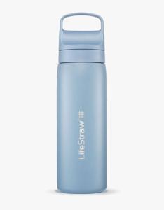 LifeStraw Go 2.0 Stainless Steel Water Filter Bottle - 500 ml - Icelandic Blue