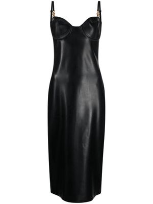 Versace robe sans manches à encolure cœur - Noir