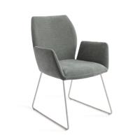 Jesper Home Eetkamerstoel 'Misaki' Slide Steel, kleur Breezy Blue