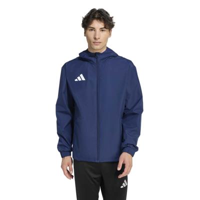 adidas Entrada 26 Allweather Trainingsjack Donkerblauw Wit adidas Entrada 26 Allweather Trainingsjack Donkerblauw Wit