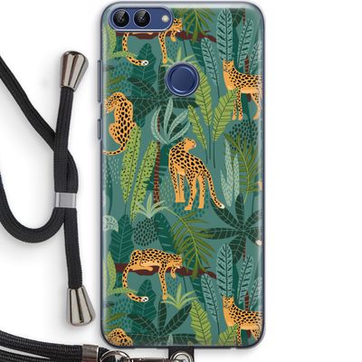 Luipaard 2: Huawei P Smart (2018) Transparant Hoesje met koord