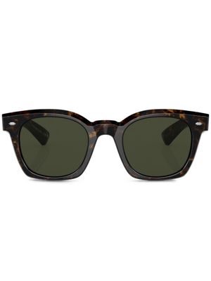 Oliver Peoples lunettes de soleil Merceaux à monture carrée - Vert