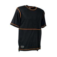 T-Shirt met Korte Mouwen Cofra Bilbao Zwart Maat L