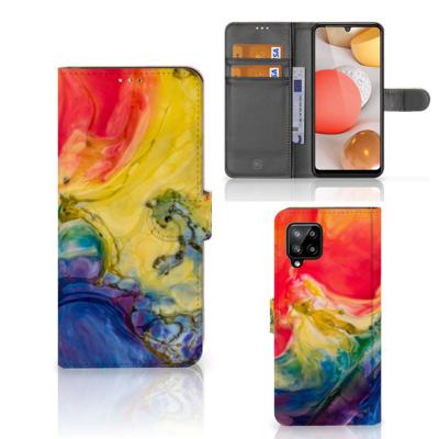 Hoesje Samsung Galaxy A42 5G Watercolor Dark Hoesje Samsung Galaxy A42 5G Watercolor Dark