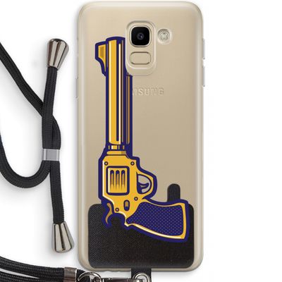 Pew Pew Pew: Samsung Galaxy J6 (2018) Transparant Hoesje met koord