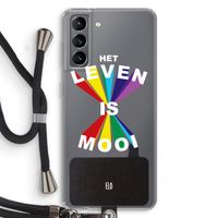 Het Leven Is Mooi: Samsung Galaxy S21 Transparant Hoesje met koord